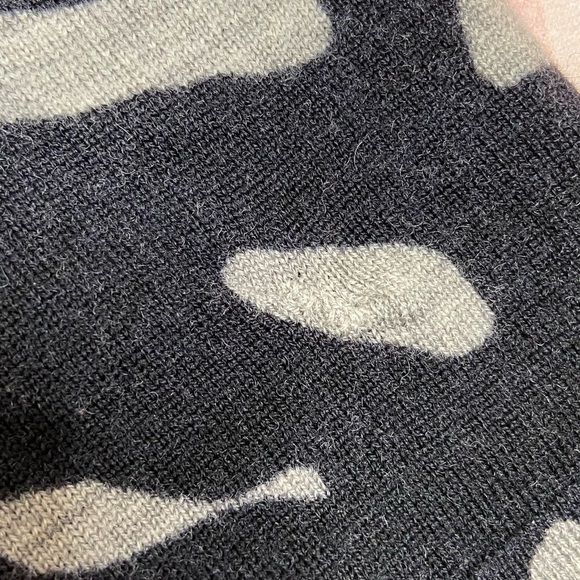 Ann Taylor Merino Wool Animal Print Cardigan Medium - Picture 3 of 8
